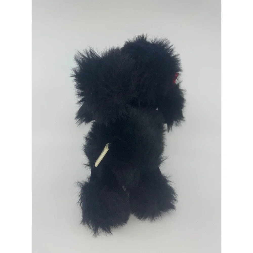 Vtg The Westcliff Collection Black Poodle Plush‎ Toy Red Bows Made in Korea 10